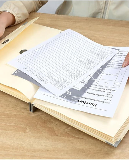 Important Document Organizer, The Life Book Document Organizer - Binder for Important Documents, Document Organizer Foliofor Bills Checks Birth Certificates etc