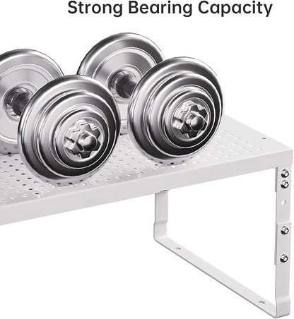 Cabinet Shelf,Expandable Adjustable Stackable Kitchen Organizer,for cabinets, Kitchens, countertops, bathrooms Shelf Organizer(2Packs/White,Large)
