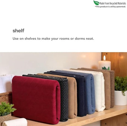 10-Pack Medium PLIIO Shirt Folder & Clothes Organizer - Foldable T-Shirt Folding Board, Drawer Organizer for Clothing, Space-Saving Wardrobe & Suitcase Storage Solution