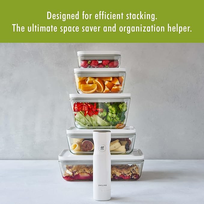 For food to stay fresh up to 5X longer, pump required (not included).
