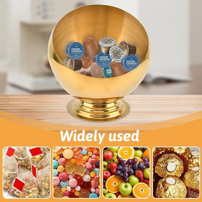 Coffee Pod Holder Large Capacity Coffee Pod Storage K Cup Organizer Espresso Pods Holder Espresso Capsule Storage for Counter(COLOR:gold)