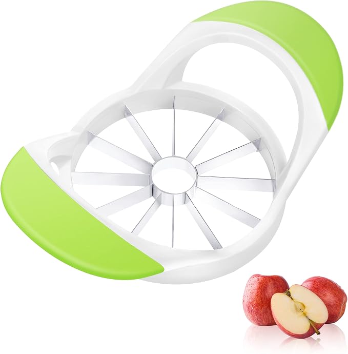 Supercenter Apple Cutter, Apple Corer and Slicer - 4.72 Inch Apple Slicer | Stainless Steel Apple Corer Tool with 12 Super Sharp Blades, lightweight Apple Slicer and Corer with Anti-slip Handle