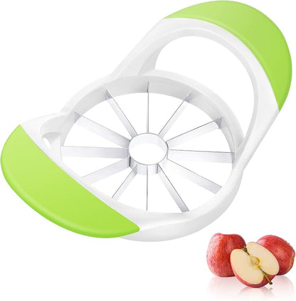 Supercenter Apple Cutter, Apple Corer and Slicer - 4.72 Inch Apple Slicer | Stainless Steel Apple Corer Tool with 12 Super Sharp Blades, lightweight Apple Slicer and Corer with Anti-slip Handle