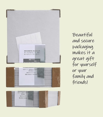 Felt Wall Tiles | Large Cork Board Alternative | Aesthetic Felt Bulletin Board for Office, Home & Classroom | Large Cork Boards for Walls Pinboard (12-Pack) | Gray White