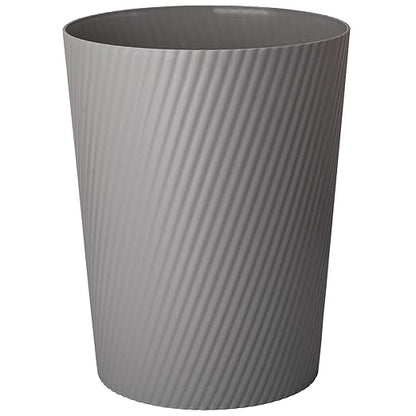 UUJOLY Small Trash Can Wastebasket Garbage Can Container Bins for Bathrooms, Laundry Room, Kitchens, Offices, Kids Rooms, Dorms (Dark Grey)