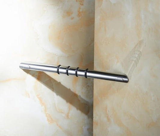 Shower Foot Rest,Chrome Shower Foot Rest for Shaving Legs,Wall Mounted Corner Shower Foot Stool,Heavy Duty Brass Bar Bathroom Step Foot Ledge Polished Chrome
