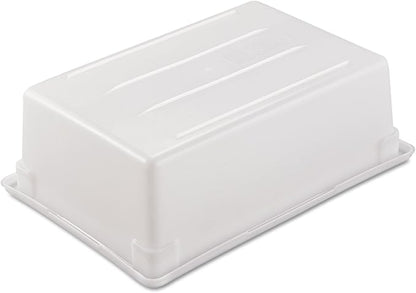 Rubbermaid Commercial Products Food Storage Box/Tote for Restaurant/Kitchen/Cafeteria, 12.5 Gallon, White