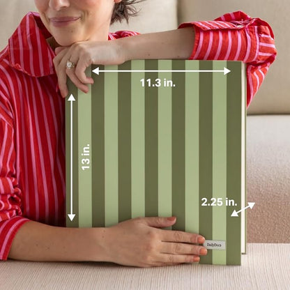 Document Organizer Binder – Premium Linen Folder System with Full & Half-Page Envelopes for Important Papers, Passports, Birth Certificates & More