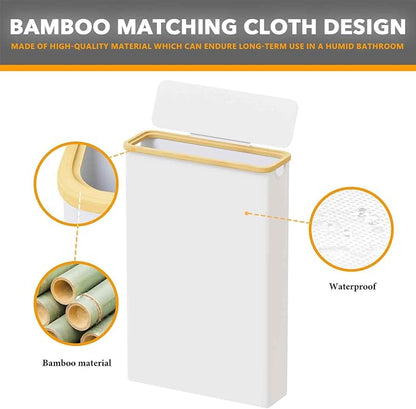 SpaceAid Extra Large Toilet Paper Storage with Lid, Hold up to 24 Regular Rolls or 18 Mega Rolls, Slim Toilet Paper Basket Holder Bin Container, Bathroom Accessories Organizer, White