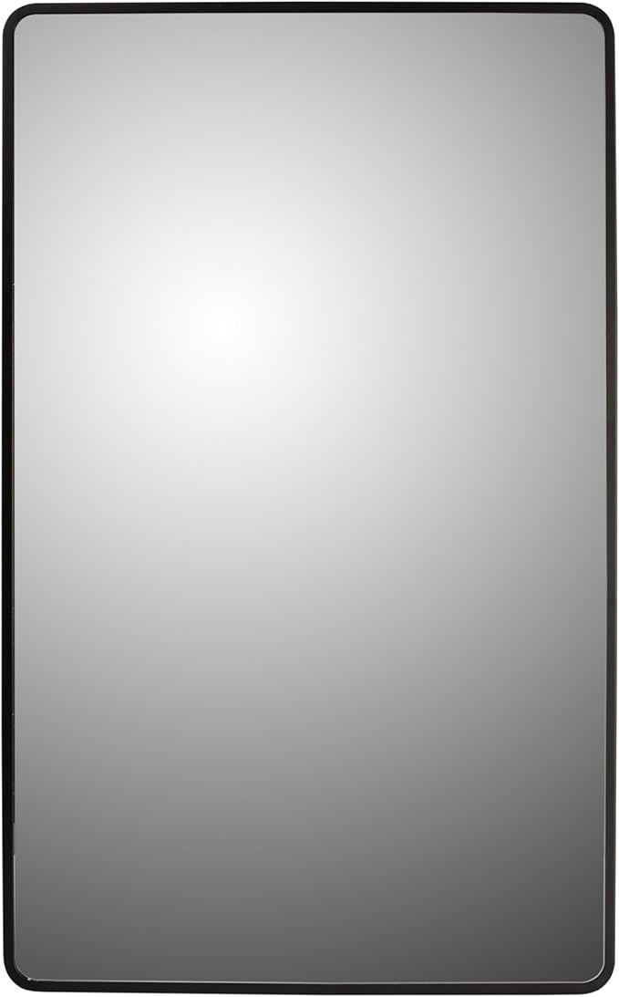 Ketcham 24" W x 36" H Round Corner Midnight Series, Surface Mounted Medicine Cabinet
