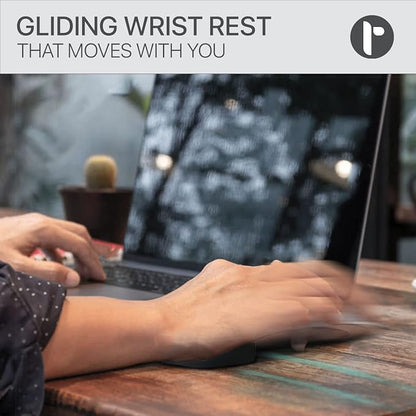 Glider V3 2025 Wrist Rest for Mouse, Ergonomic Sliding Palm Support for Carpal Tunnel and Wrist Pain Relief, Lightweight Gliding Wrist Pad for Office Work, Gaming, Coding, and Computer Use