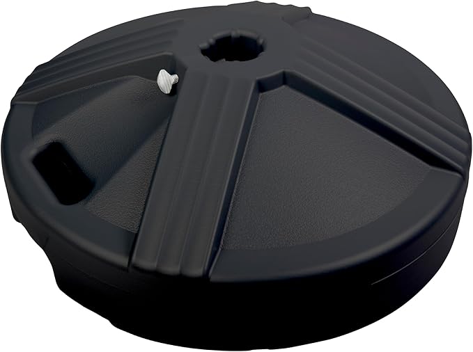 US Weight Durable 50 Pound Fillable Umbrella Base Designed to be Used with a Patio Table
