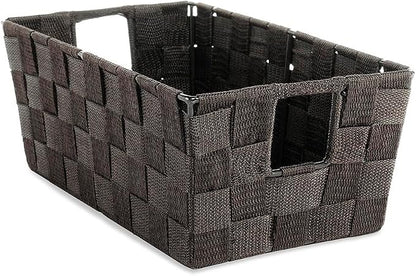 Whitmor Woven Strap Small Storage Tote - Espresso (6581-2712-ESPR)