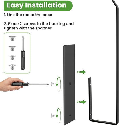 Paper Towel Holder, Magnetic Paper Towel Holder for Fridge, Toilet Paper Roll Holder Magnet Towel Rack Wall Mount Fridge Organizer for Paper Towels Rolls Bathroom Pantry RV Kitchen Storage