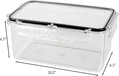 Airtight Food Storage Container With Lid (91.3oz) BPA-Free | Meal Prep | Microwave, Freezer and Dishwasher Safe | Leak-Proof | Kitchen Fridge Organizer Boxes | Fresher Food