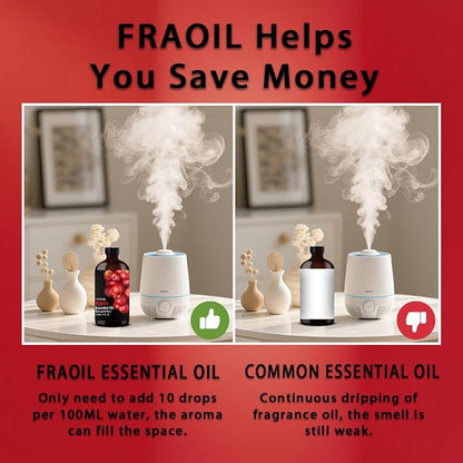 Apple Essential Oil, Apple Oil 4 Fl Oz 120ML for Diffuser Humidifier Yoga Cleaning DIY Candle Soap Making Perfume Gift for Women Essential Oils FRAOIL (Apple 4 Fl Oz (Pack of 1))