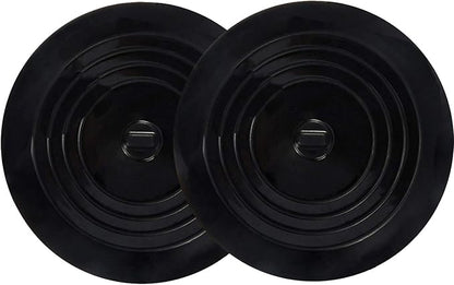 V-TOP Tub Stopper 2 Pack, 6 inches Large Silicone Drain Plug Hair Stopper Flat Suction Cover for Kitchen, Bathroom and Laundry