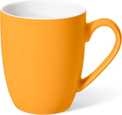 Urbanstrive 16 oz Large Coffee Mug with Handle Tea Cup Novelty Coffee Cup Idea Gift for Men Women Office Work (Orange)