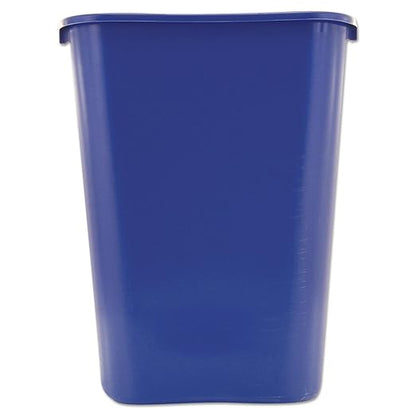 Rubbermaid Commercial Products Deskside Recycling Can, 10.25-Gallon/41-Quart, Blue Recycling Symbol, Plastic, for Bedroom/Bathroom/Office/Under Desk/Sink, Pack of 12
