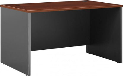 Bush Business Furniture Series C 48W x 30D Shell Desk in Hansen Cherry, Office Workstation for Professional Use, Compact Desktop Solution for Workspace