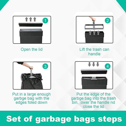 BestOffice 13 Gallon Trash Can Automatic Kitchen Trash Can Touch Free High-Capacity Garbage Can with Lid for Bedroom Bathroom Home Office 50 Liter (Black, 1) (3, Black)