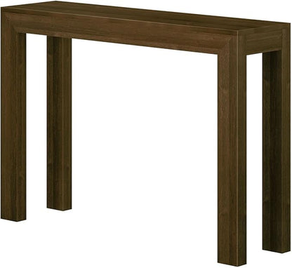 Plank+Beam Modern Solid Wood Console Table, 46 Inch, Sofa Table, Narrow Entryway Table for Hallway, Behind The Couch, Living Room, Foyer, Easy Assembly, Walnut