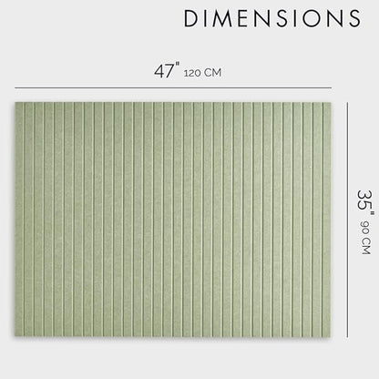 Large Bulletin Board 48"x36" - Office Wall Organizer to Replace Your Old Cork Boards for Walls for Office Decor - 12-Pack Felt Wall Panels for Use in Home Office Decor, Classroom Decor (Sage)