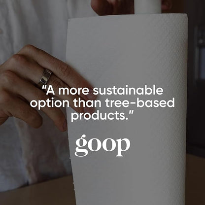Save Trees Bamboo Paper Towels 24pk - 3600 Sheets Rolls Ultra Absorbent & Durable Eco-Friendly Paper Towels -FSC-Certified, Vegan
