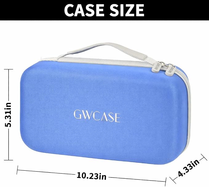 Case Compatible with Brady M210/ BMP21-PLUS/ M210 LAB Handheld Label Printer. Sticker Maker Portable Storage Holder Bag with Pocket for Brady Authentic Labels, USB Cable and Accessories(Box Only)-Blue