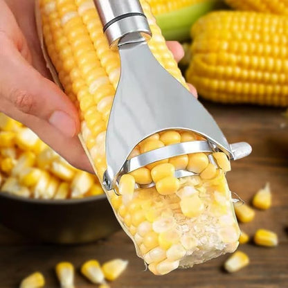 2026 Upgraded Corn Peeler, Stainless Steel Corn Cob Stripper Tool Corn Thresher from the Cob, Fast Corn Cob Separator (2 PCS)