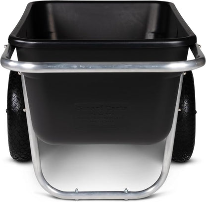 Smart Carts Premium Yard Cart - Strong, Lightweight, and Perfectly Balanced (16" Air Filled Wheels)