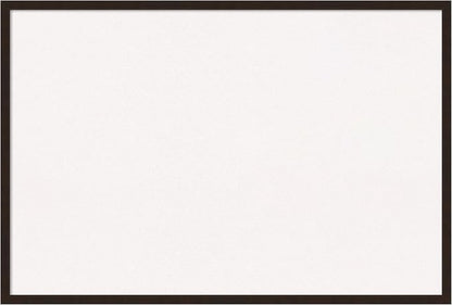 Amanti Art White Cork Board for Wall, 25x37 Vision Board with Brown Wood Frame, Large Corkboard Office Decor for Home Organization, Rustic Farmhouse Corkboard Pinboard to display items for home