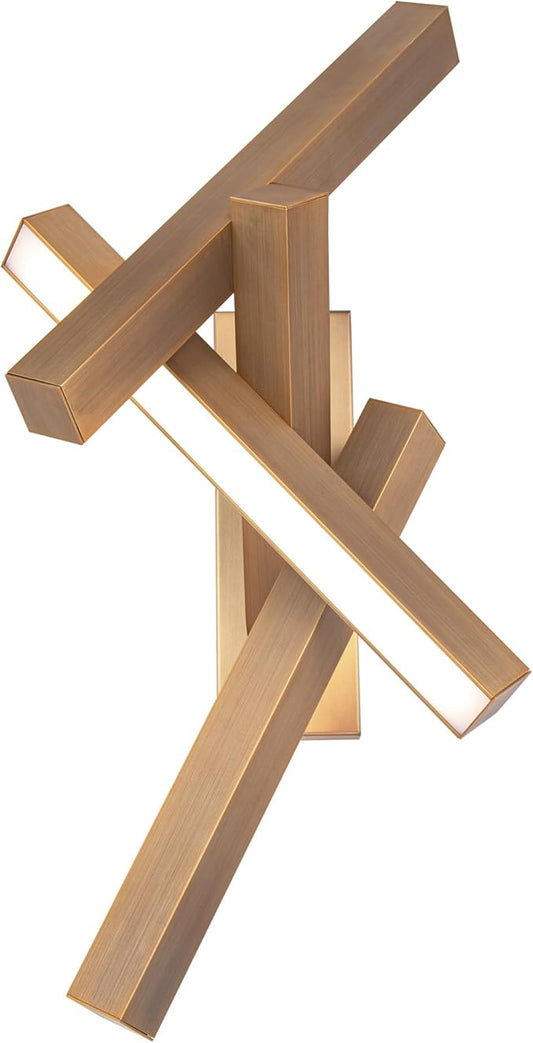 Modern Forms Chaos 32in LED Wall Sconce 3000K in Aged Brass