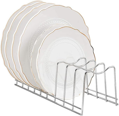 GERUSEA Pot Lid Holder, Stainless Steel Kitchen Organizer Rack Rest, Storage Cutting Boards, Bakeware, Pots & Pans, Serving Trays, Reusable Containers in Cabinet Pantry on Countertop