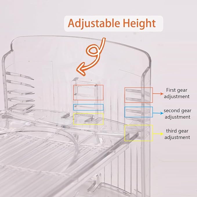 shoe slots organizer, Clear Shoe Stacker, Adjustable Level Shoe Rack,Storage Space Saver for Sneakers Display (Transparent, 8Pack)