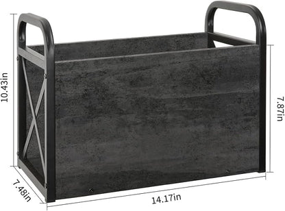 YINMIT Magazine Holder, Magazine Rack Floor, Magazine Storage Basket, Folder Organizer Bin for Books, Newspapers, Tablets