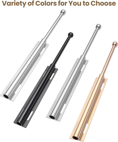 Supforce 14" Valet Rod for Closet Pull Out, Retractable Slide Out Valet Rod Closet Organization, Aluminum Valet Clothing Hanger Rods Perfect for Suits, Dresses & Freshly Pressed Clothes, Gold