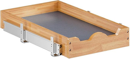 OCG Pull Out Drawers For Cabinets, Slide out Wood Drawer Shelf, Pull Out Shelves for Base Cabinet Organization in Kitchen, Pantry, Bathroom