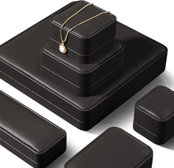 Earring Jewelry Box, Leather Earrings Box,Premium Jewelry Box Earrings,Luxury Earring Case (Brown)