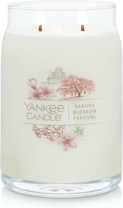 Yankee Candle Sakura Blossom Festival Scented Signature 20oz Large Jar 2-Wick Candle Over 60 Hours of Burn Time