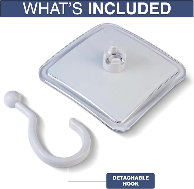 MIRRORVANA Hangable Fogless Shower Mirror for Shaving with 360° Swivel Hook for Hanging - Anti Fog and Shatterproof 6.3" x 6.3" Surface