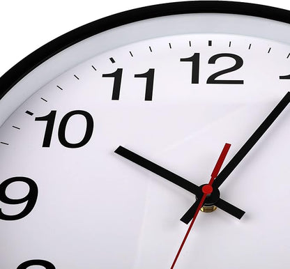 OceeK Wall Clock, Silent Non-Ticking, Modern Small Wall Clocks 8 Inch, Quality Quartz Battery Operated Analog Classic Clocks,Round