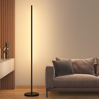 LED Corner Floor Lamp, 360°Rotating Head, Super Bright 1800LM Dimmable Minimalist Floor Lamps with Remote Control,3000K-6000K Modern Corner Light,67" Tall Standing Lamp for Living Room,Bedroom,Office