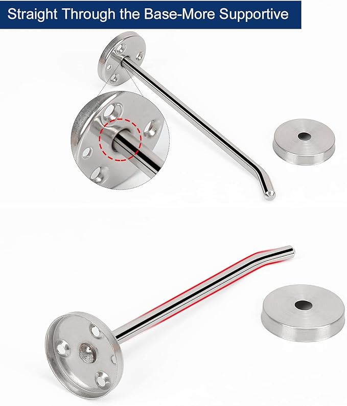 NearMoon Coat Hooks, Wall Mount Hooks for Hanging Hat Hurse Robe, 304 Stainless Steel Heavy Duty Towel Hangers for Bathroom Livingroom Hotel Kitchen Garage, 6 Pack (6 Inch, Brushed Nickel)