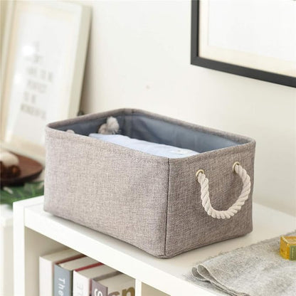 TheWarmHome Large Storage Bins- Storage Baskets for Organizing Shelves, Basket Organizer for Closet Bookshelf Dog Toy Nursery Clothes Laundry Home Organization, Fabric Storage Cubes W/Handles