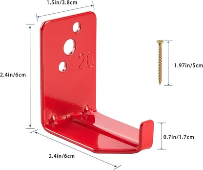 Fire Extinguisher Mount, 40 Pack Heavy Duty 3-Hole Fire Extinguisher Bracket, SturdyHolder for Easy Installation, Durable 20lb Hook Hanger