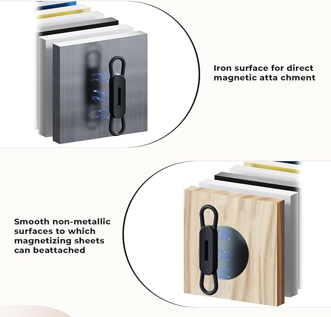 10 Pack Magnetic Pen Holder for Refrigerator, Adjustable Pen Pencil Holders, Silicone Flexibl Pencil Holder for Whiteboards, Desk, Clipboard(White)