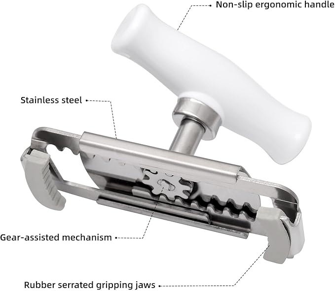 Kichwit Jar Opener for Weak Hands, Jar Bottle Opener for Seniors with Arthritis