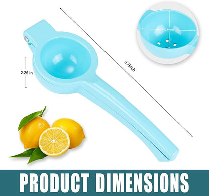 Y-ME Manual Juicer Citrus Lemon Squeezer, Fruit Juicer Lime Press Metal, Professional Hand Juicer Kitchen Tool(Skyblue）