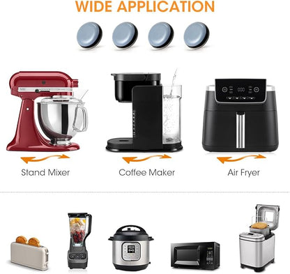 Aieve Appliance Sliders, 8 Pcs Small Appliance Slider for Countertop, Self Adhesive Caster Wheels Rollers, Coffee Bar Accessories Kitchen Gadgets Home Must Have for Mixer Coffee Maker Air Fryer